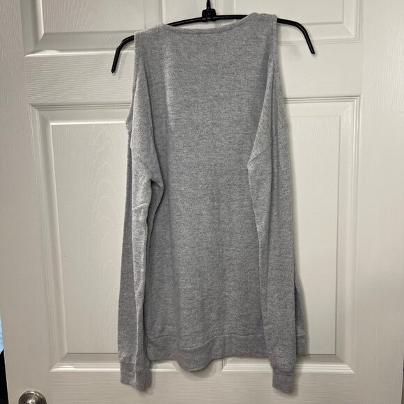 Poof 'What the Elf' Sweater JUNIORS Size Large Ugly Party Holiday Christmas Gray - Picture 3 of 10